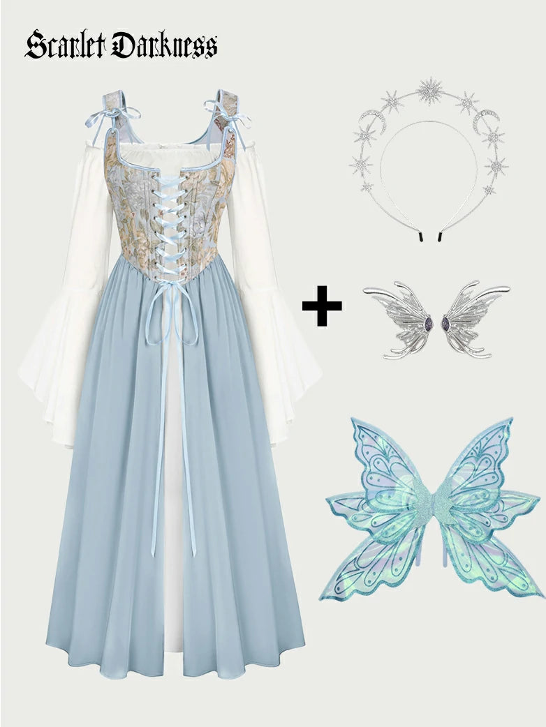 Scarlet Darkness Renaissance Fairy Costume