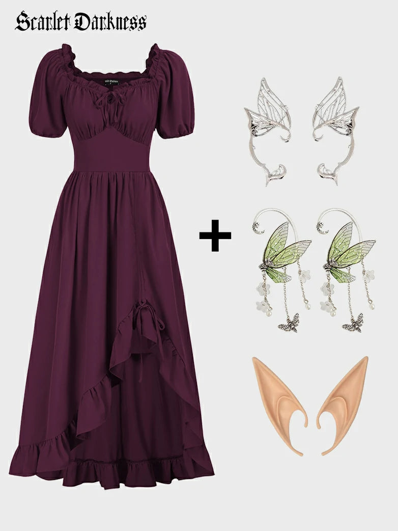 Scarlet Darkness Halloween Fairy Costume